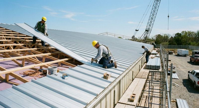 Sheet Roofing Installation in Woodbury, TN